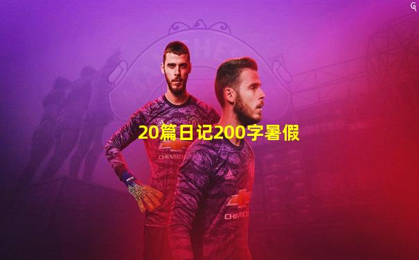 20篇日记200字暑假