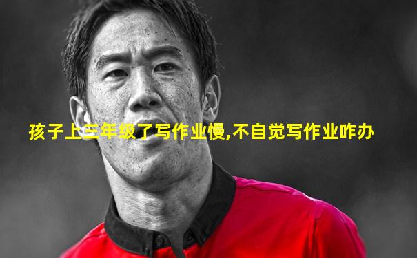 孩子上三年级了写作业慢,不自觉写作业咋办